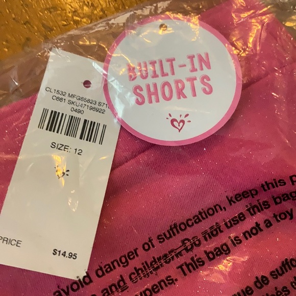 Justice glitter tiered ruffle skirt - Picture 3 of 5